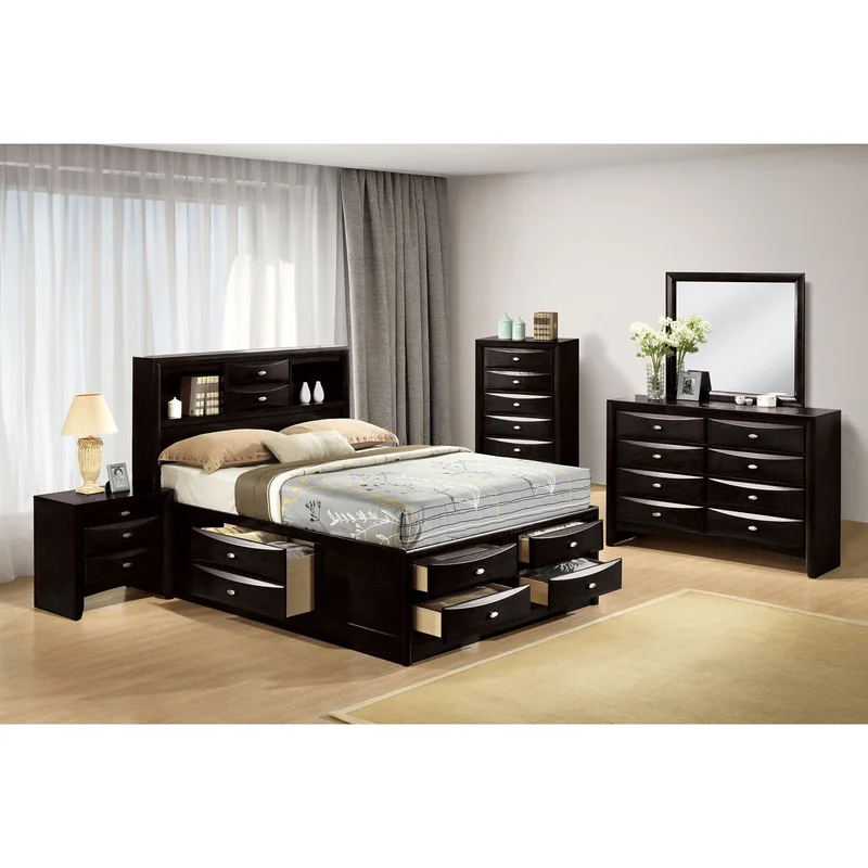 Zosimo Black 4 Pc. Queen Bedroom Set