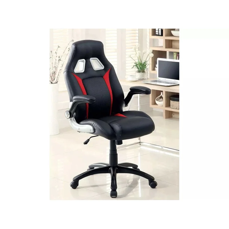 Argon Black & Silver & Red Office Chair