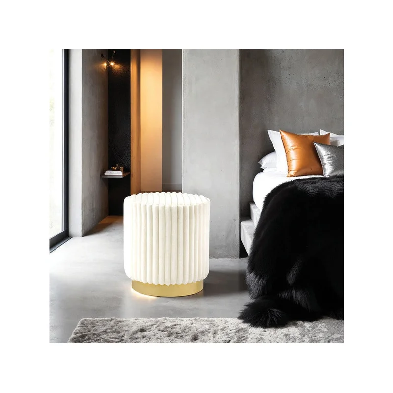 Yolanda Beige Stool
