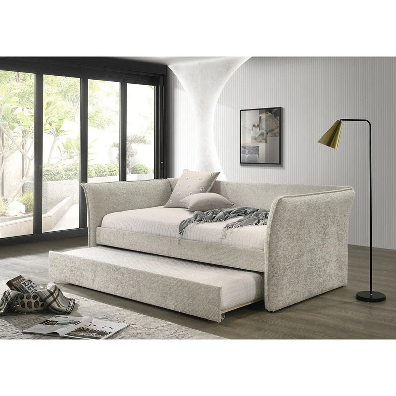 Yuri Beige Twin Daybed w/ Trundle