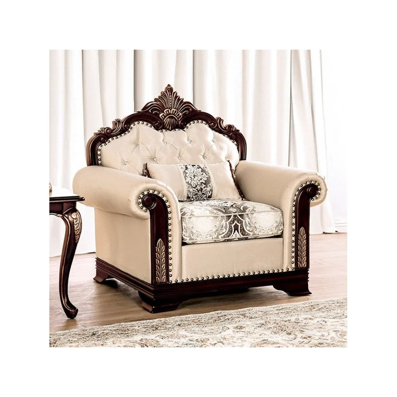 Yucatan Dark Cherry/Beige Chair