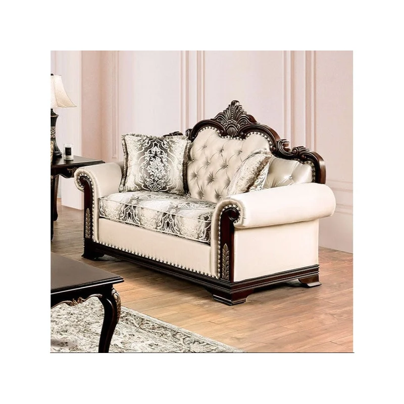 Yucatan Dark Cherry/Beige Loveseat