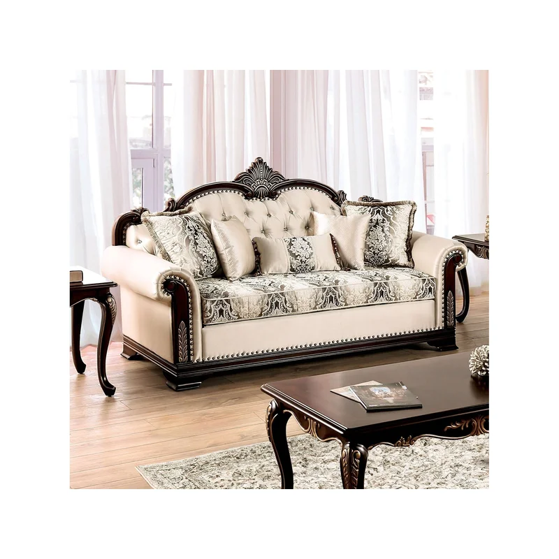 Yucatan Dark Cherry/Beige Sofa