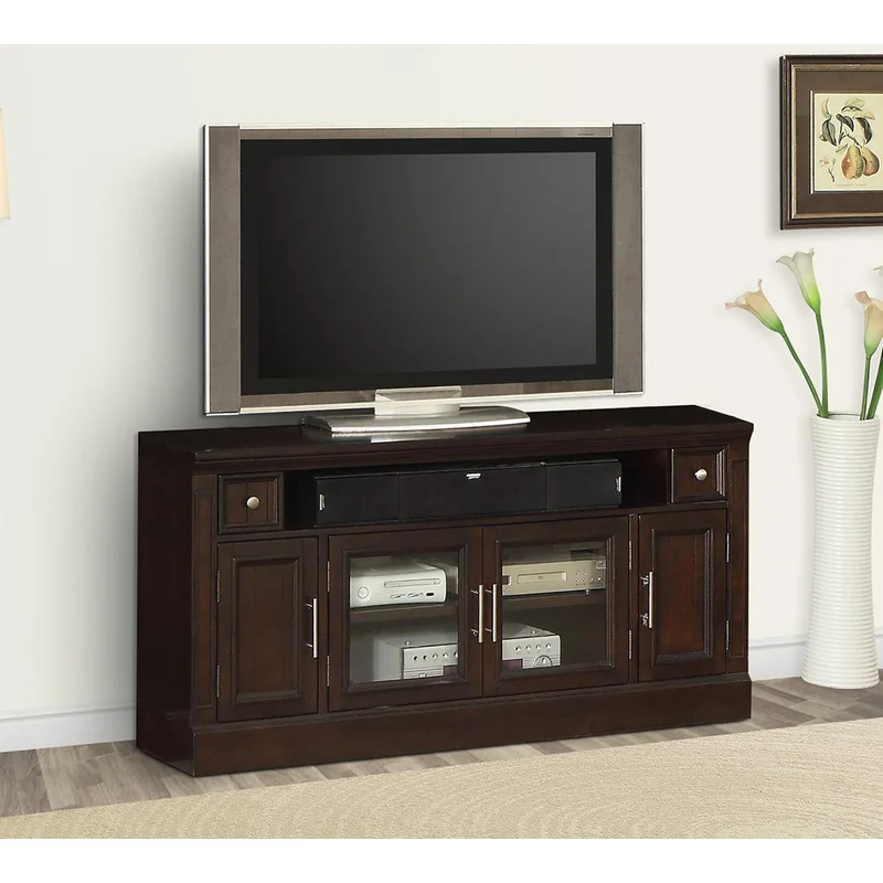 Parker House Stanford 60 in. TV Console in Light Vintage Sherry
