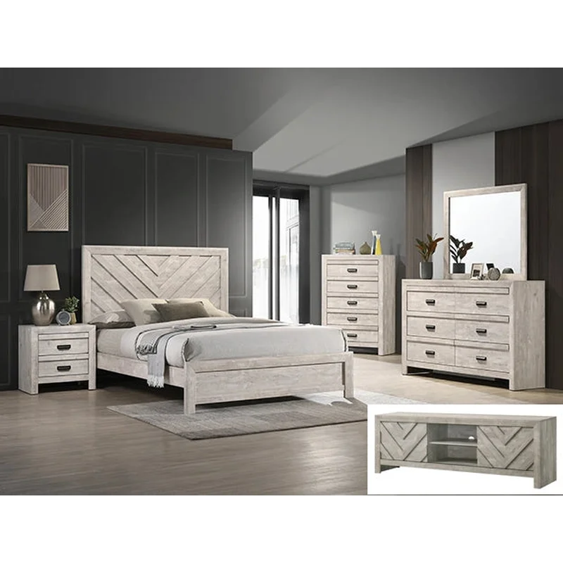 Valor 6 Drawer Dresser In Gray