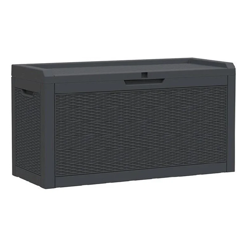 42 Black Polypropylene Water Resistant Deck Box