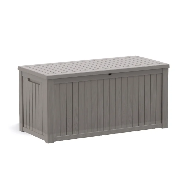 61 Light Brown Polypropylene Water Resistant Deck Box