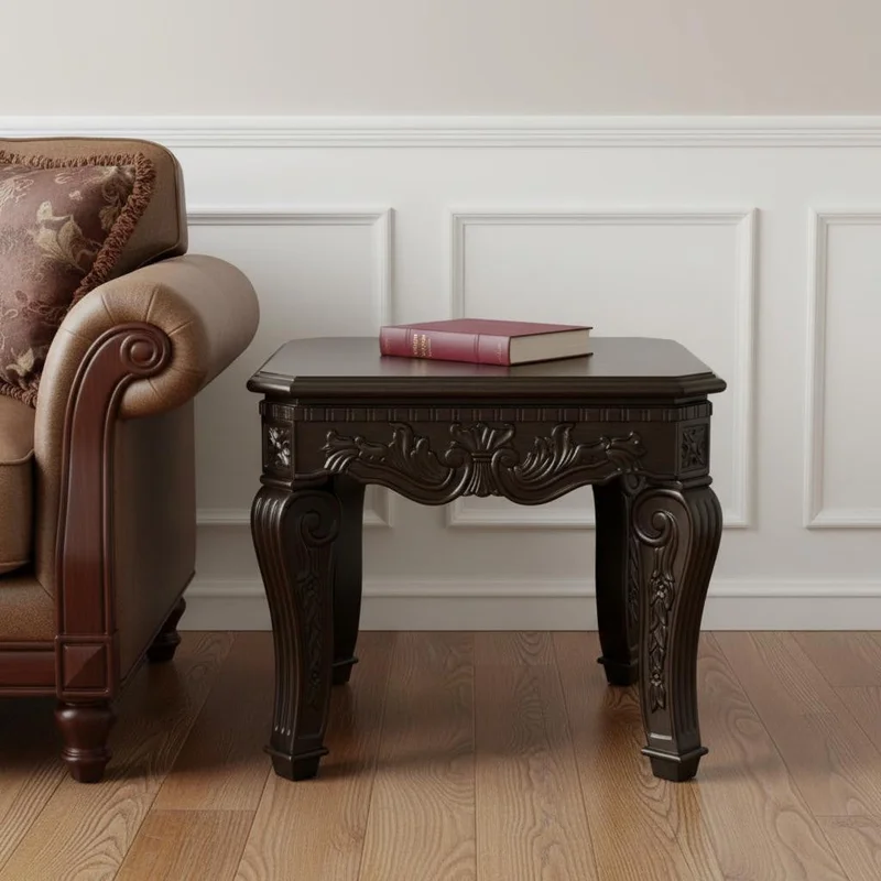 23 Espresso Wood Square End Table