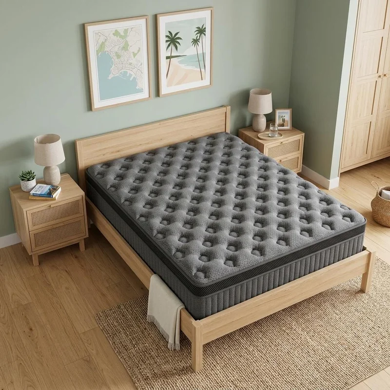 12 Queen Lumbar Support Memory Foam Hybrid Mattress