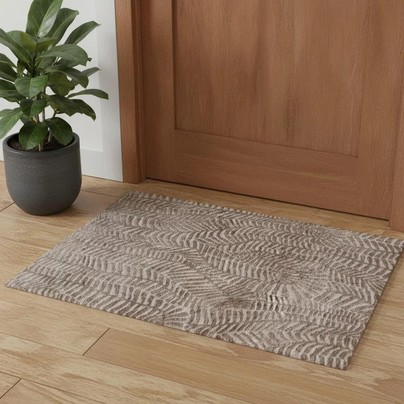 2 X 3 Taupe And Tan Animal Print Area Rug
