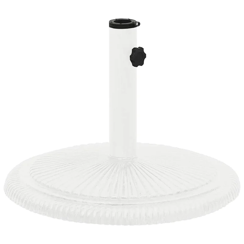 vidaXL Umbrella Base White 17.7x17.7x11.8 Cast Iron