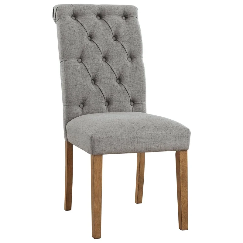 Ashley Harvina Dining Upholstered Side Chair in Gray