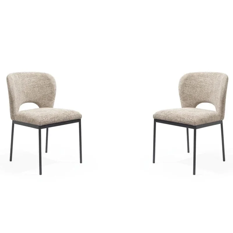 Wolfie Dining Chair - Set of 2 - Taupe | OUTLET