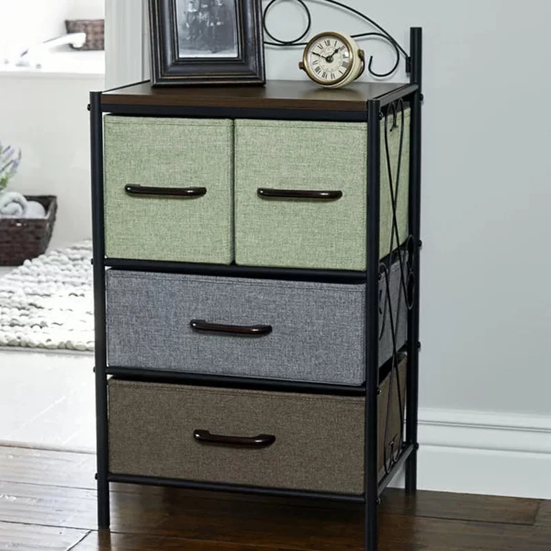 Brown/White/Green/Blue Brundrett 4 - Drawer End Table