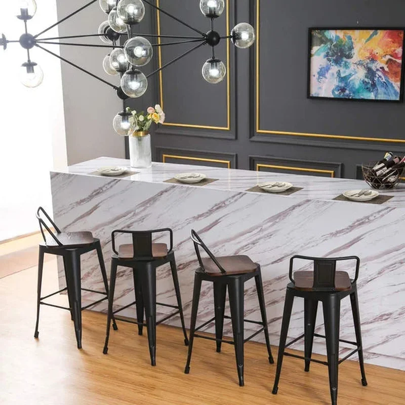 Tauber Set of 4 Tauber Swivel Counter Stool (Set of 4)