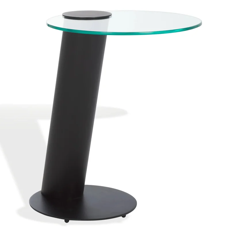 Richardson Glass Top Metal Accent Table
