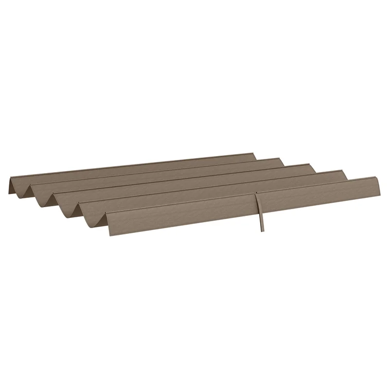Retractable Pergola Roof Cover 3x2.15m UV30+ Protective Coffee