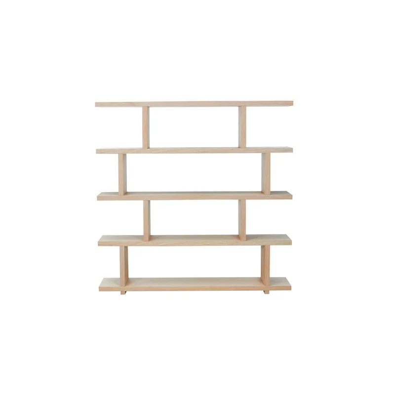 Annora 63" H x 63" W Geometric Bookcase AllModern Color: Natural