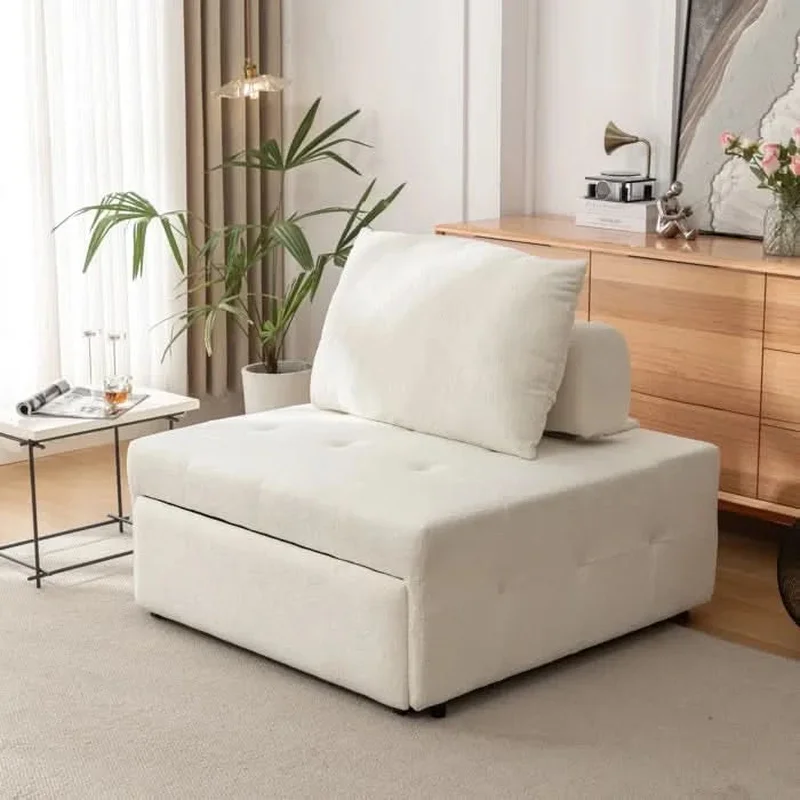 Xerty Upholstered Convertible Accent Chair - Wooden Bazar