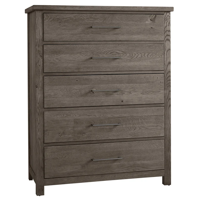 Vaughan Bassett Dovetail 5-Drawer Chest in Mystic Grey