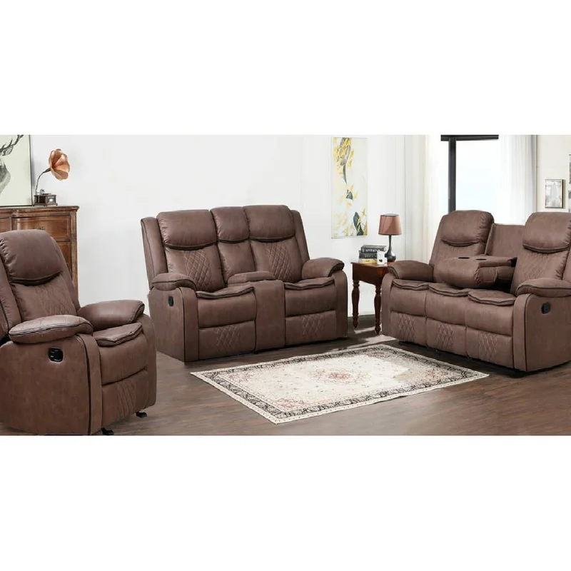 Weston Brown - 3PC Reclining Living Room Set **NEW ARRIVAL**