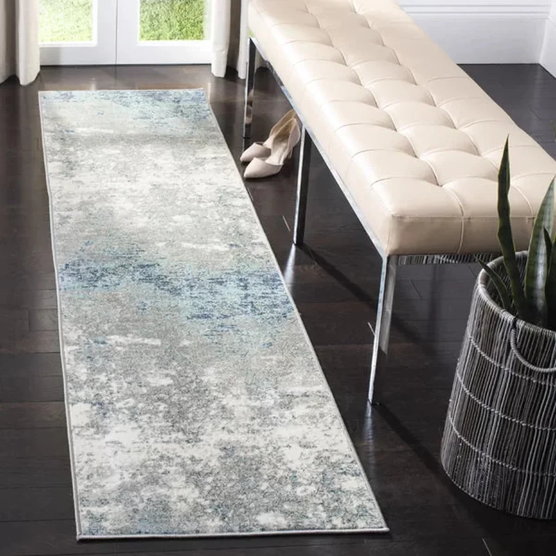 Genessys Power Loom Performance Gray/Blue Rug 2 x 10