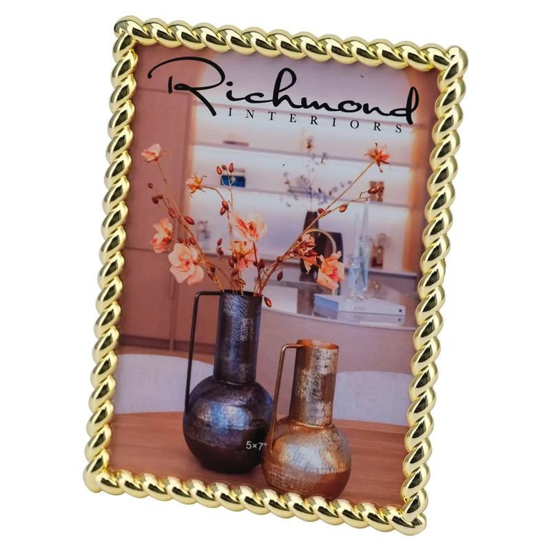 Richmond Interiors Eef Gold Twisted Photo Frame | Large
