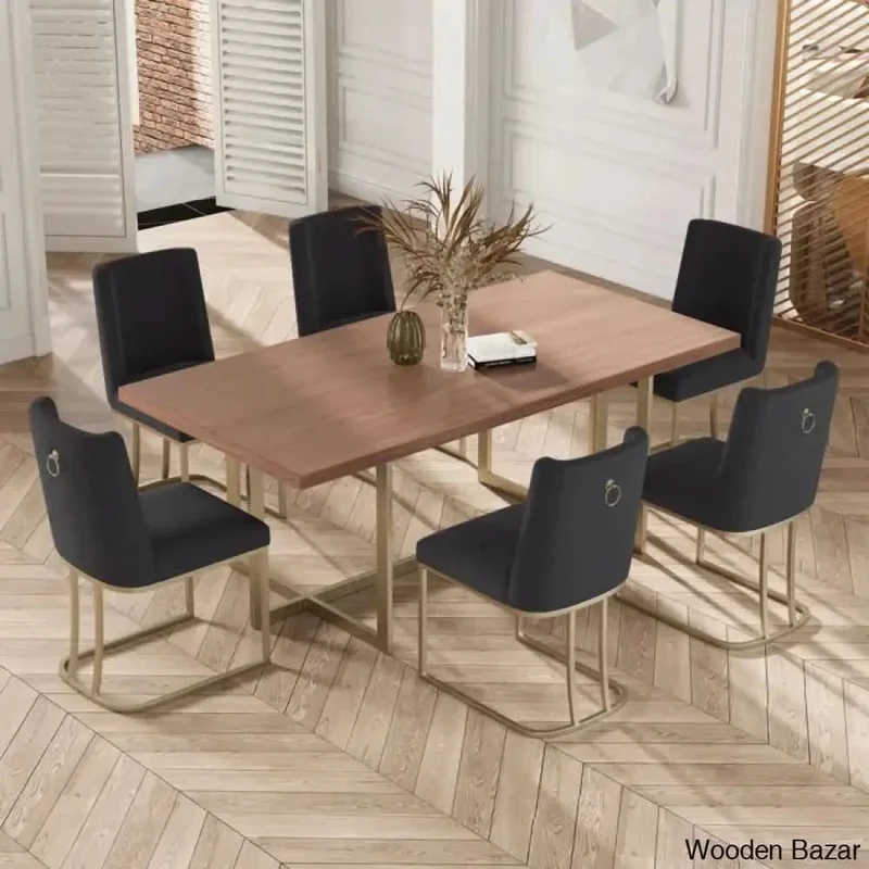 Yashuman Royal 6 Seater Pedestal Dining Set | Royal Furniture
