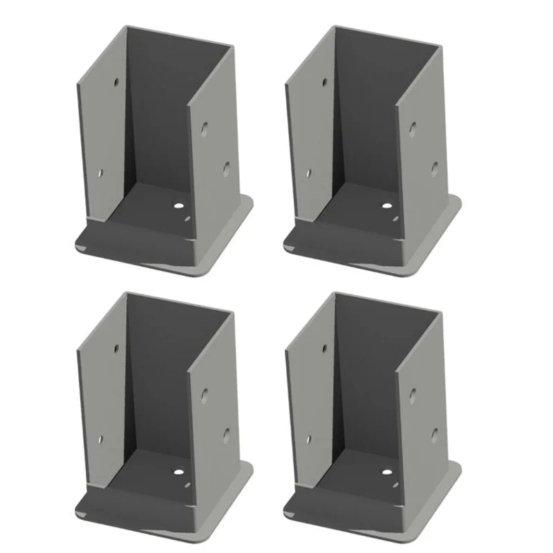 Bolt Down Bracket Kit for Pergola Posts Hardware (Set of 4)