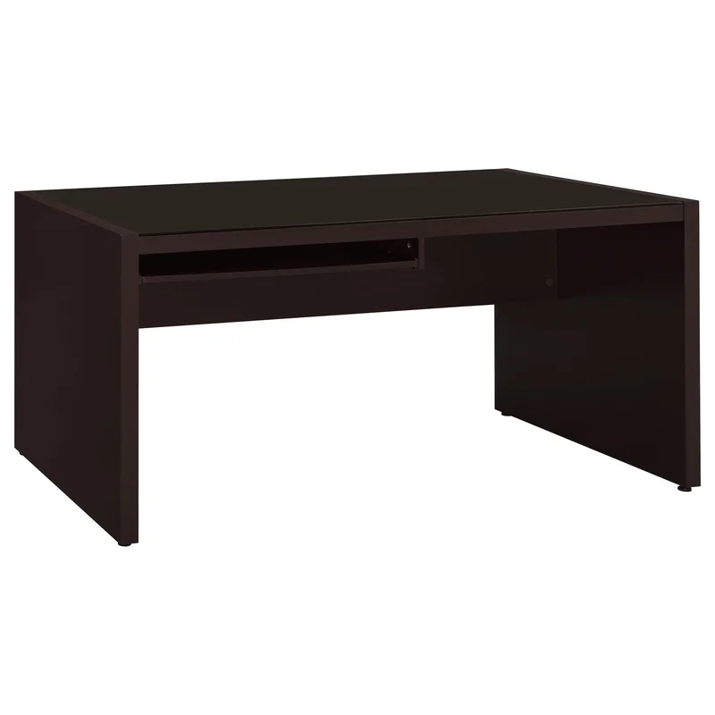 Skeena Computer Desk With Keyboard Drawer Cappuccino