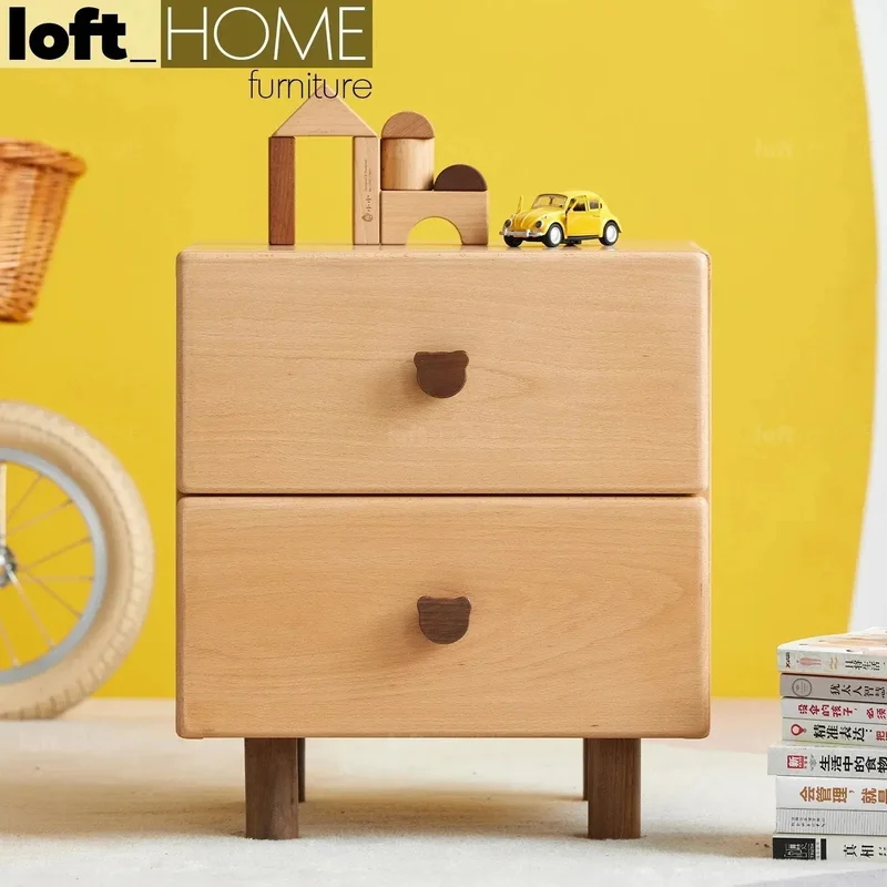 [Clearance] Scandinavian Wood Kids Side Table BEAR