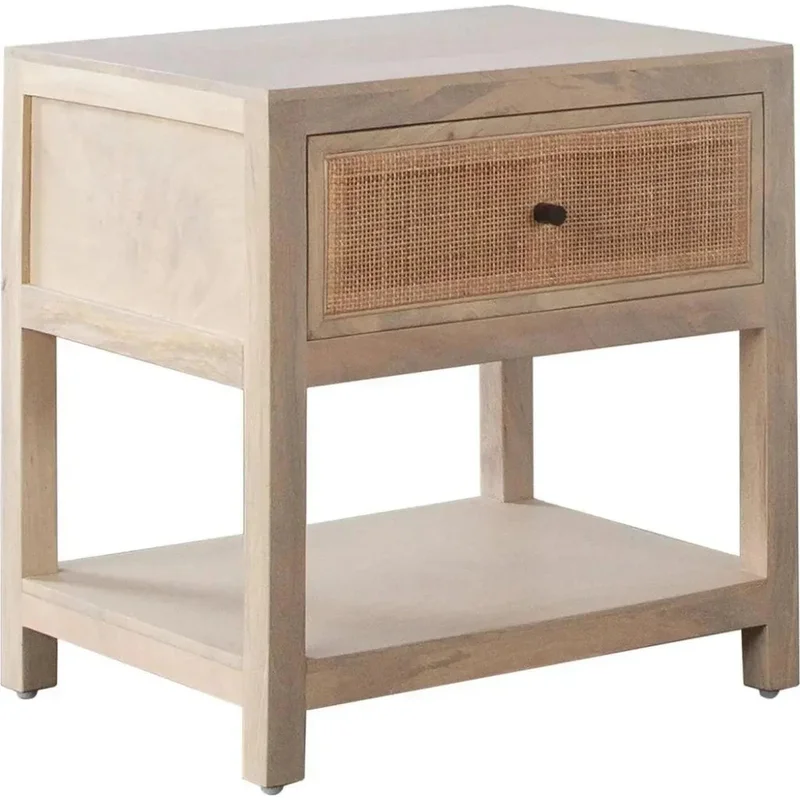 Sadler Wood Rectangular Accent Table 1-Drawer