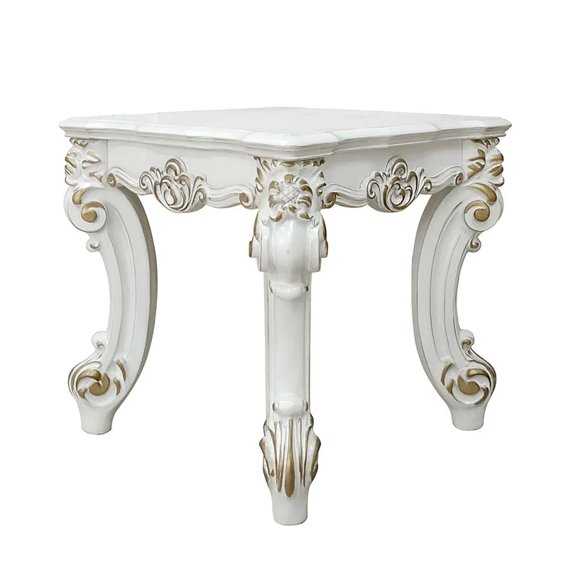 Vendome II End Table LV01333 Antique Pearl Finish | Acme