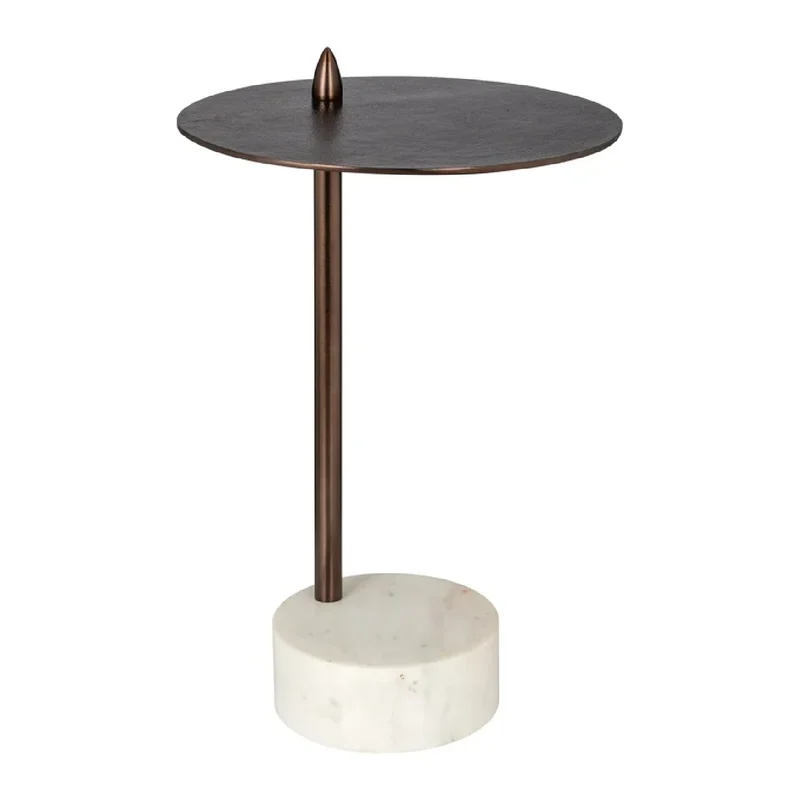 Aluminum Pedestal Side Table | Richmond Interiors Barron