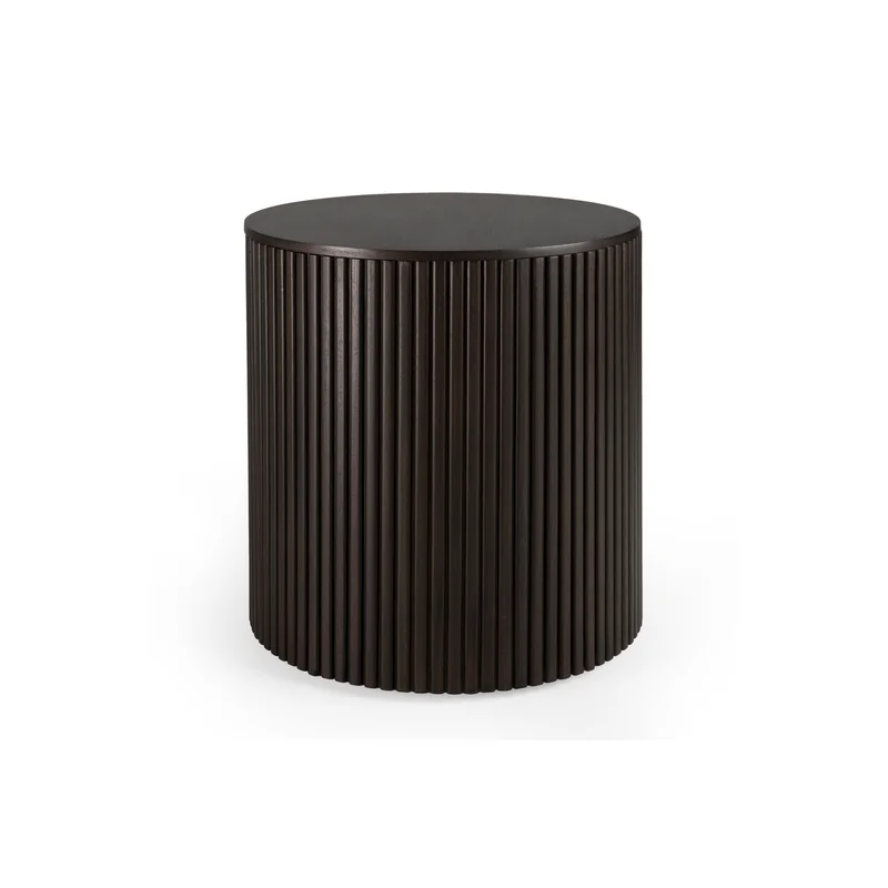 Brown Mahogany Storage Side Table | Ethnicraft Roller Max