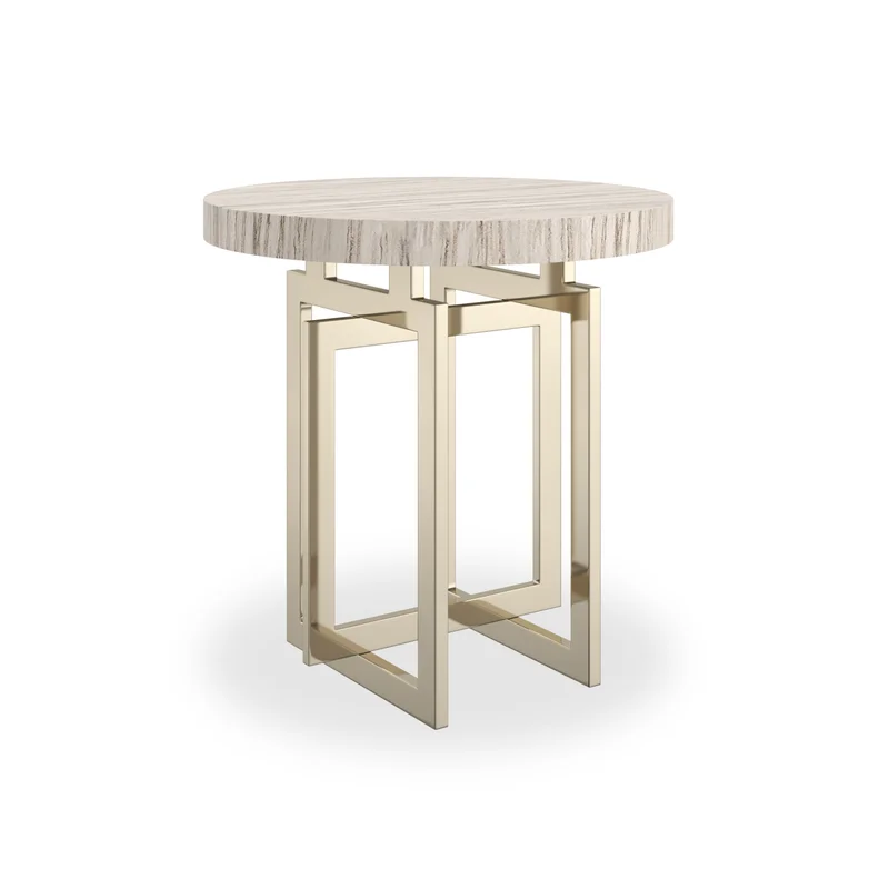 Round Sandstone Side Table | Caracole Wish You Were Here