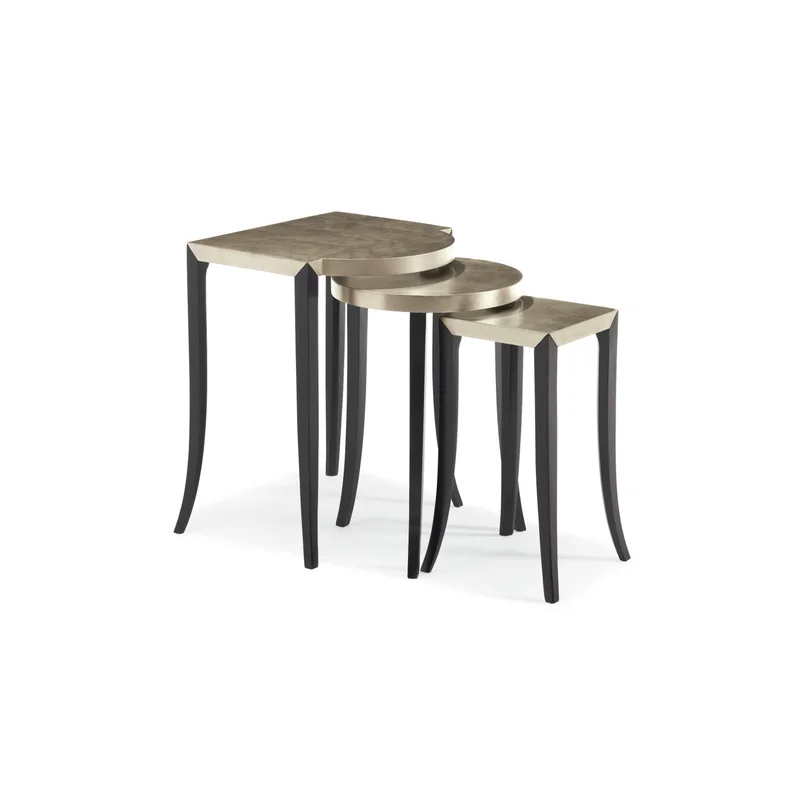 Silver Leaf Nesting Side Tables (3) | Caracole Out & About