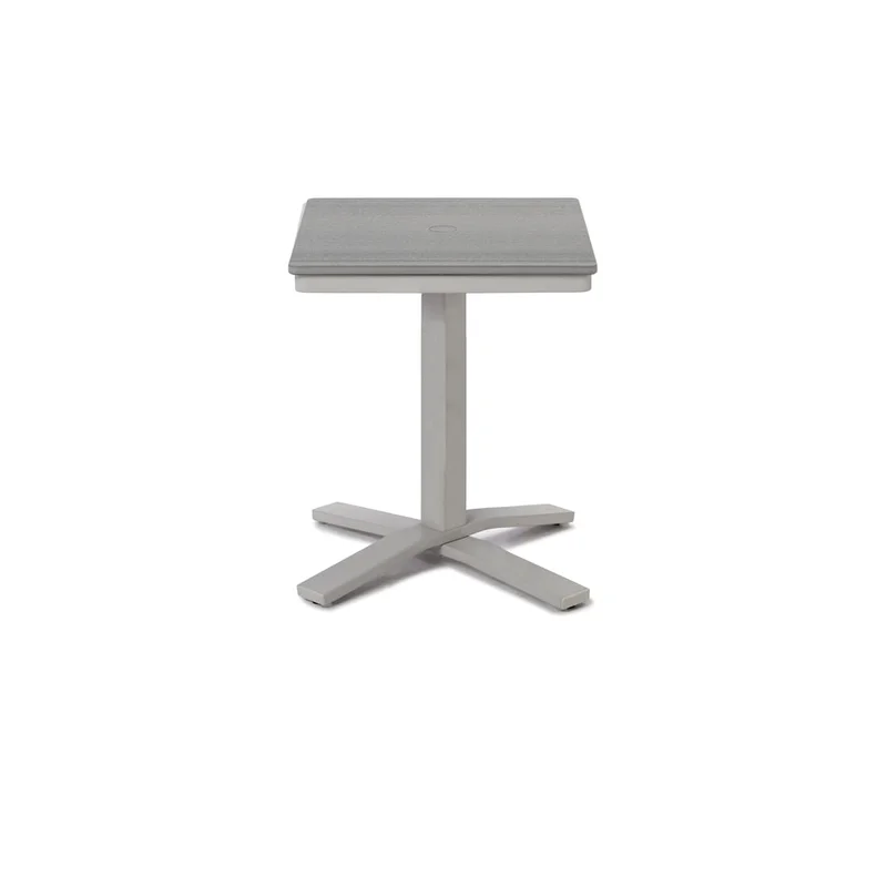 24" Square Rustic Table Top w/ Pedestal Base - Balcony Height