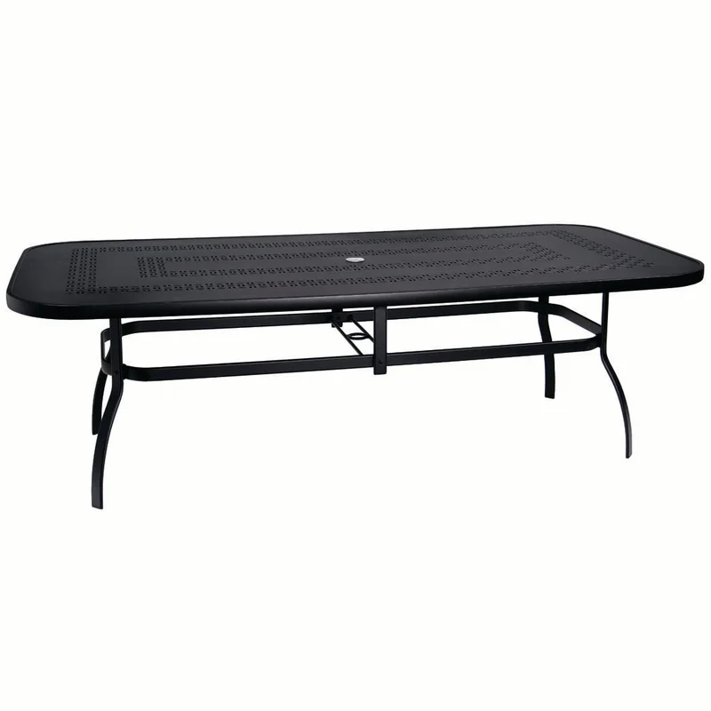 45" x 91" Deluxe Trellis Top Rectangular Dining Umbrella Table