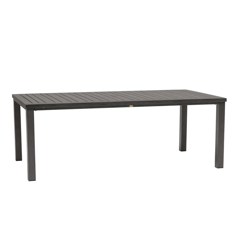 Canbria 84" x 44" Rectangular Dining Table With Umbrella Hole