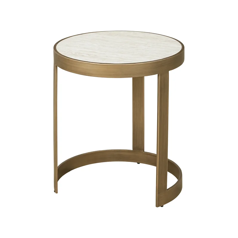 White Ceramic End Table Set (2) | Richmond Interiors Tivoli