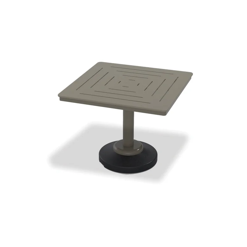 36" Square MGP Table Top w/ 80lb Pedestal Base - Dining Height