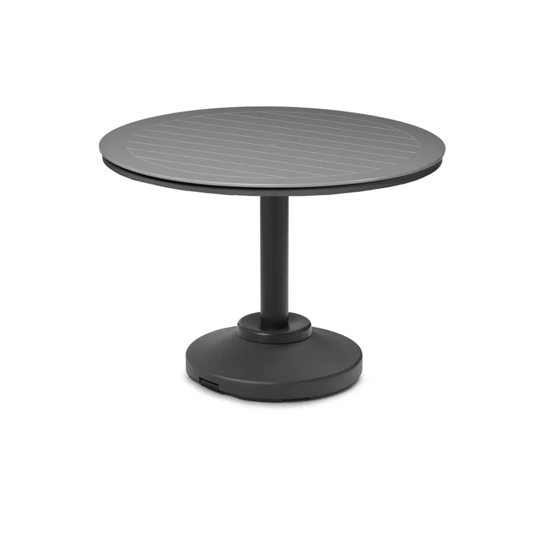 54" Round MGP Table Top w/ 120LB Pedestal Base - Balcony Height