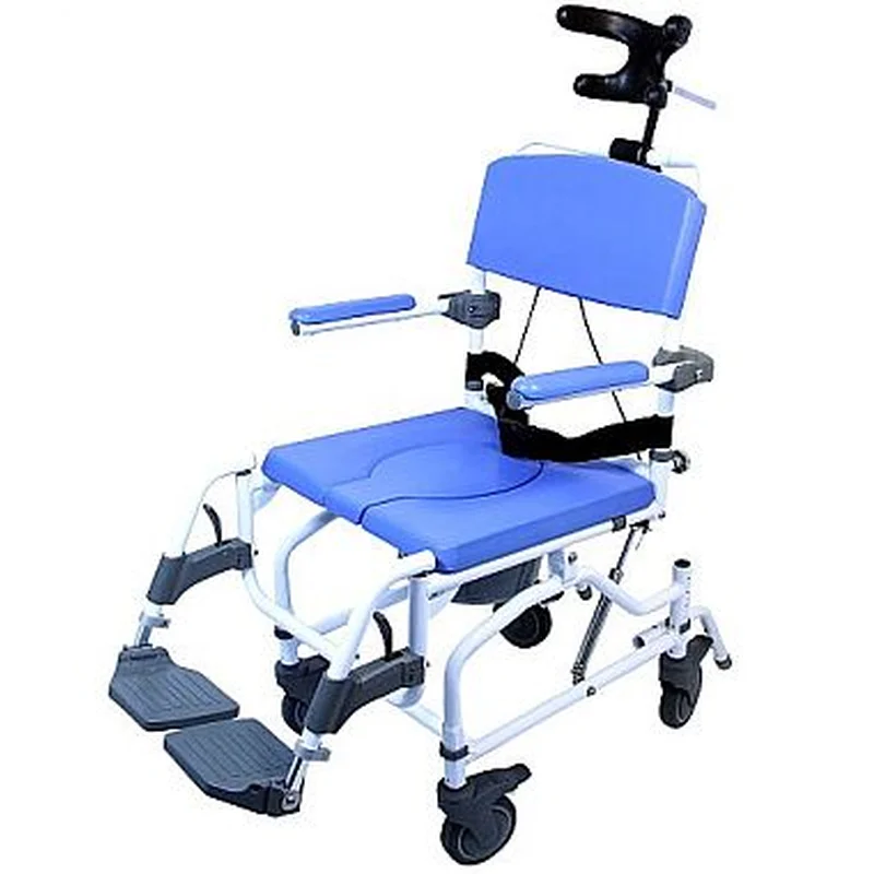 Healthline EZee Life 190 Tilt Aluminum Shower Commode Chair with 18" Seat