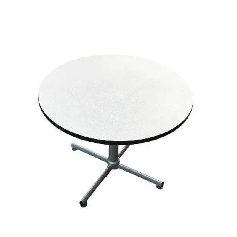 Virco Commercial Sturdy 36" Round Table With Stainless Steel Leg