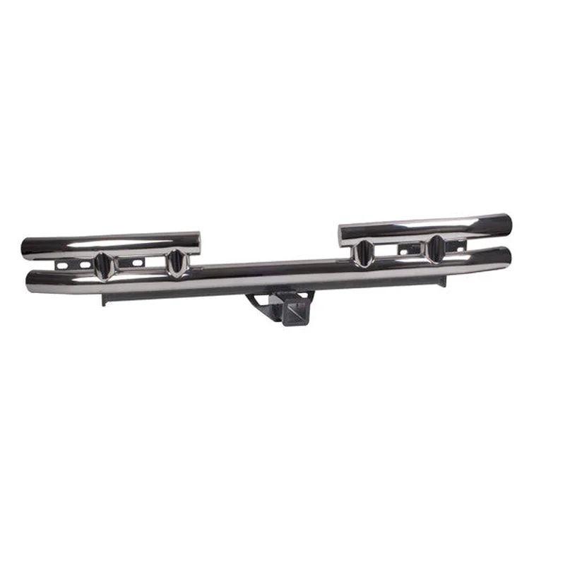 Tube Rear Bumper w/ Hitch 3 Inch by Rugged Ridge ('87-'06 Jeep Wrangler YJ TJ)