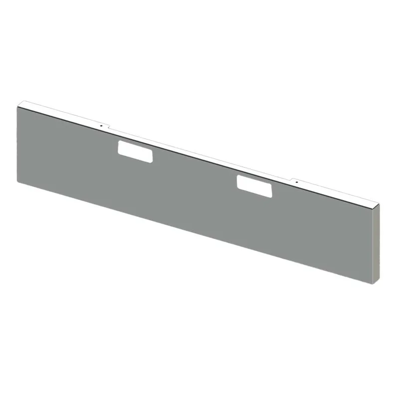 18" Boxed End with Tow Holes Chrome Plated Blind Mount Bumper for Peterbilt 359