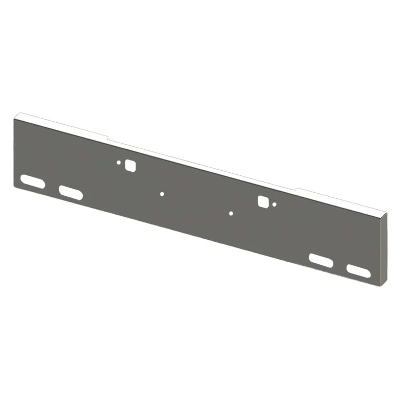 18" Boxed End Chrome Plated SS with Tow 4 Oval Light Cutouts Bumper for Peterbilt 365 367 388 389 567 and Kenworth W990