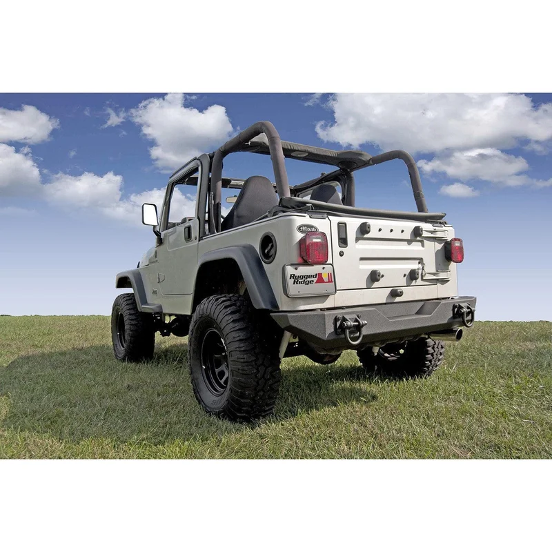 XHD Rear Bumper by Rugged Ridge ('76-'06 Jeep Wrangler CJ YJ TJ)