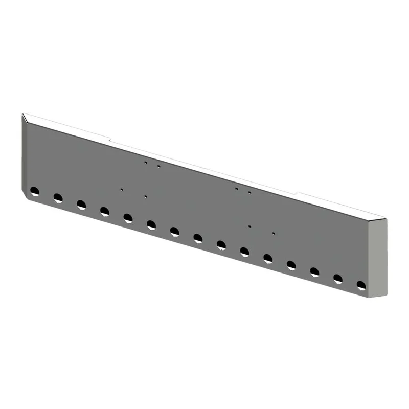 18" Freightliner Classic 1994-2003 Mitered End Chrome Bumper with Fifteen 2" Light Cutouts